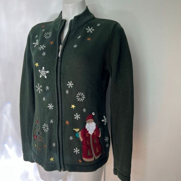 Christopher & Banks Embellished Christmas Cardigan - Picture 3 of 9